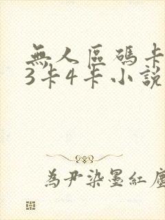 无人区码卡二卡3卡4卡小说