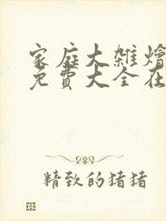 家庭大杂烩小说免费大全在线阅读