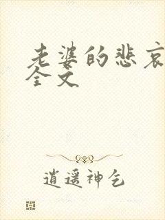 老婆的悲哀小说全文