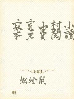 寂寞山村小说全本免费阅读