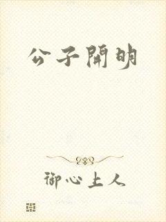 公子开明封面
