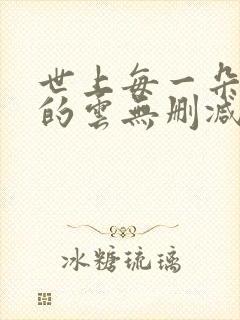 世上每一朵哀伤的云无删减全部章节