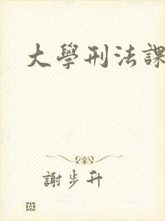 大学刑法课