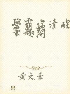 学霸你清醒一点笔趣阁封面