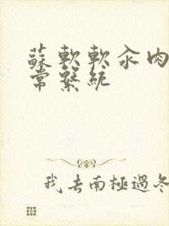 苏软软汆肉的日常系统