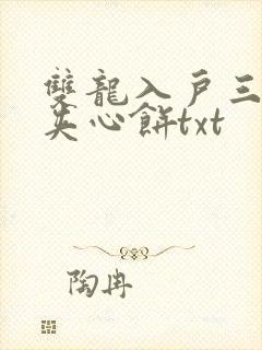 双龙入户三人行夹心饼txt