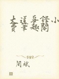 大道争锋小说免费笔趣阁