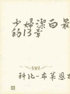 少妇洁白最刺激的13章