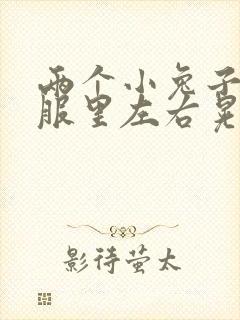 两个小兔子在衣服里左右晃