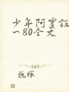 少年阿宾钰慧1～80全文