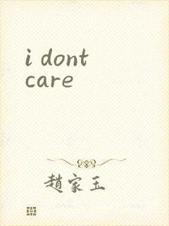 i dont care封面