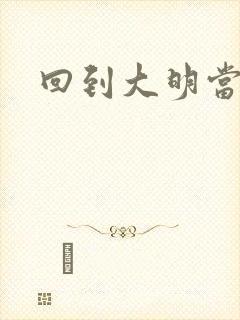 回到大明当才子