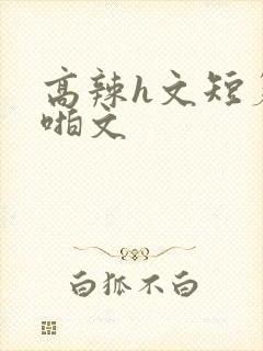 高辣h文短篇啪啪文