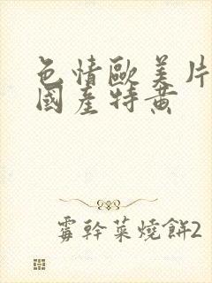 色情欧美片午夜国产特黄