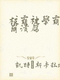 校霸被学霸玩到崩溃腐