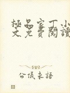 极品家丁小说全文免费阅读