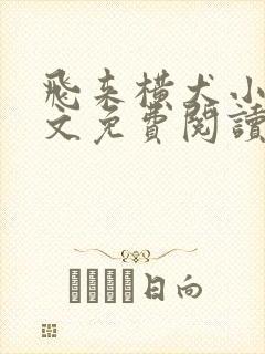 飞来横犬小说全文免费阅读无弹窗笔趣阁封面