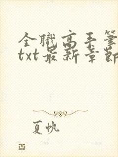 全职高手笔趣阁txt最新章节无弹窗