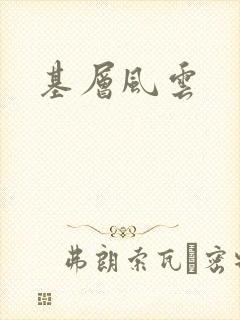 基层风云封面