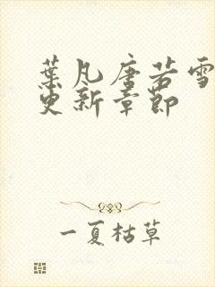 叶凡唐若雪最新更新章节