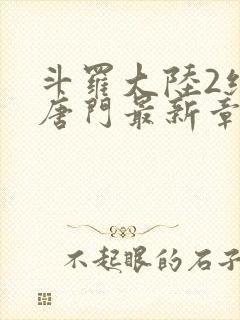 斗罗大陆2绝世唐门最新章节小说封面