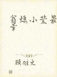 翁熄小莹最新节章