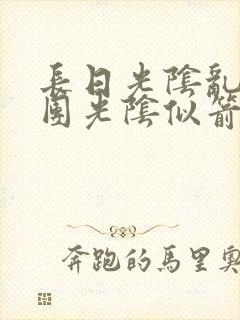 长日光阴乱作一团光阴似箭笔趣