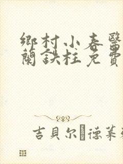 乡村小春医王淑兰铁柱免费阅读全文封面