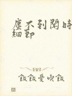 尘不到闻时顶腰细节