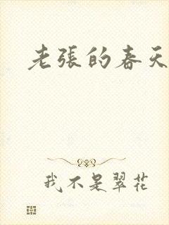 老张的春天封面