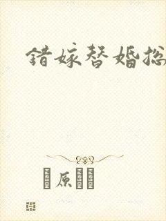 错嫁替婚总裁封面