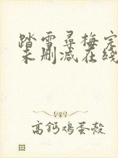 踏雪寻梅完整版未删减在线免费观看