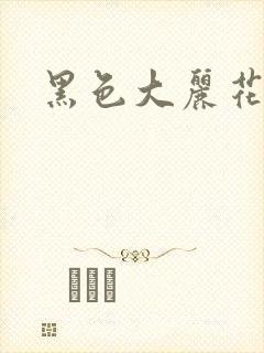 黑色大丽花图片