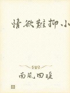 情欲难抑小说封面