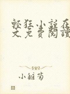 轻狂小说在线全文免费阅读封面