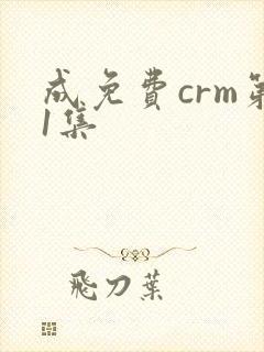 成免费crm第1集