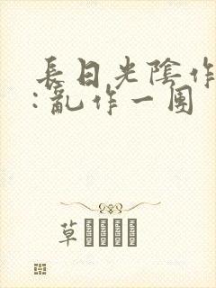 长日光阴作者 : 乱作一团