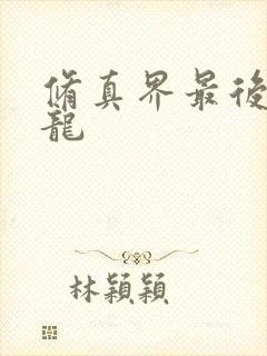 修真界最后一条龙