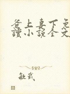 爸上妻下免费阅读小说全文封面