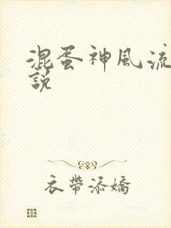 混蛋神风流史小说