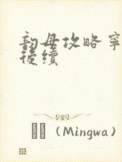 韵母攻略宁秋婉后续封面