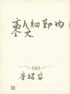 高h细节肉爽文全文