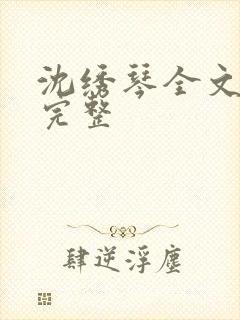 沈绣琴全文阅读完整