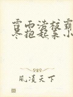 霍雨浩校霸把王冬抱起来小说封面