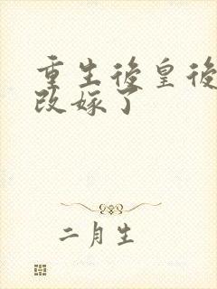 重生后皇后娘娘改嫁了