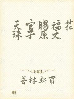 天官赐福花怜塞珠子原文
