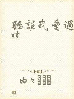 听说我爱过你txt