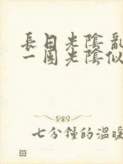 长日光阴 乱作一团光阴似箭