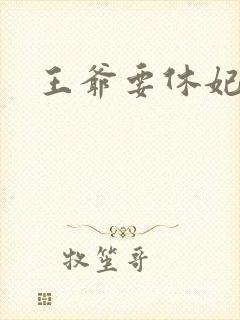 王爷要休妃封面