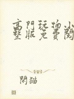 高门玩物小说完整版免费阅读